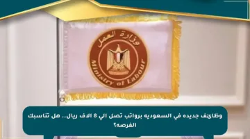 وظائف جديدة في السعودية برواتب تصل إلى 8 آلاف ريال.. هل تناسبك الفرصة؟